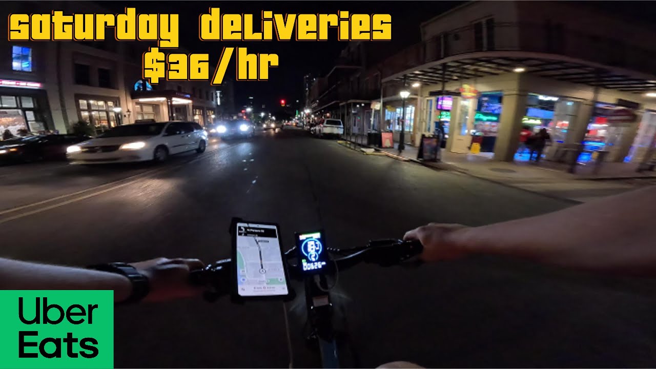 UberEats on Ebike: $36/hr back to back orders on a busy Saturday in New Orleans