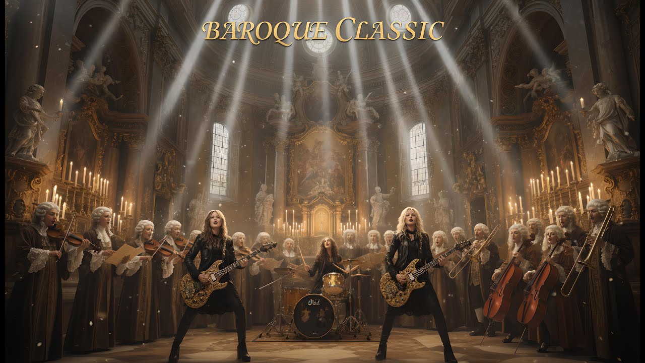 Baroque Classic Rock | Electric Symphony in a Grand Hall