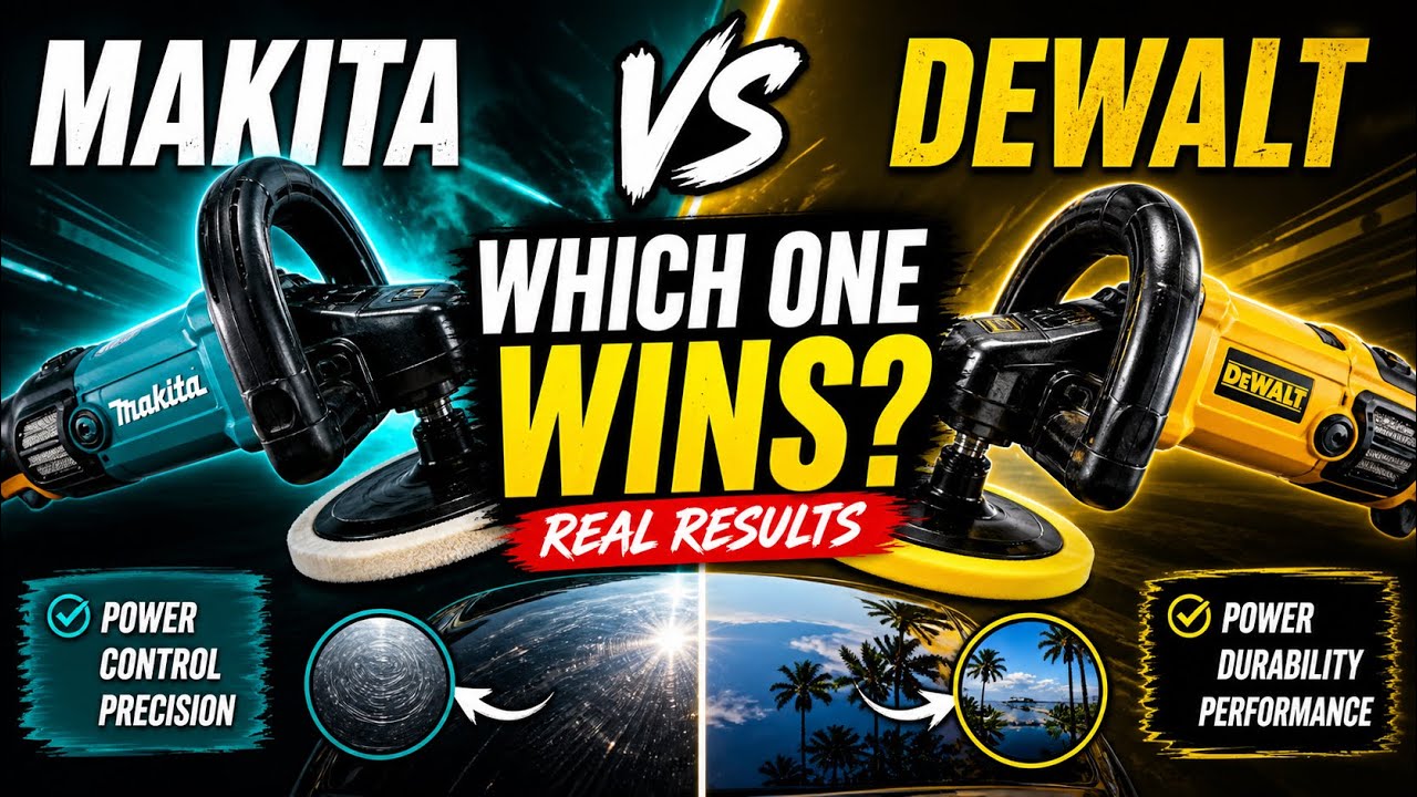 Makita Rotary Buffer vs DeWalt Rotary Buffer | Which is Better For Boat Detailing?