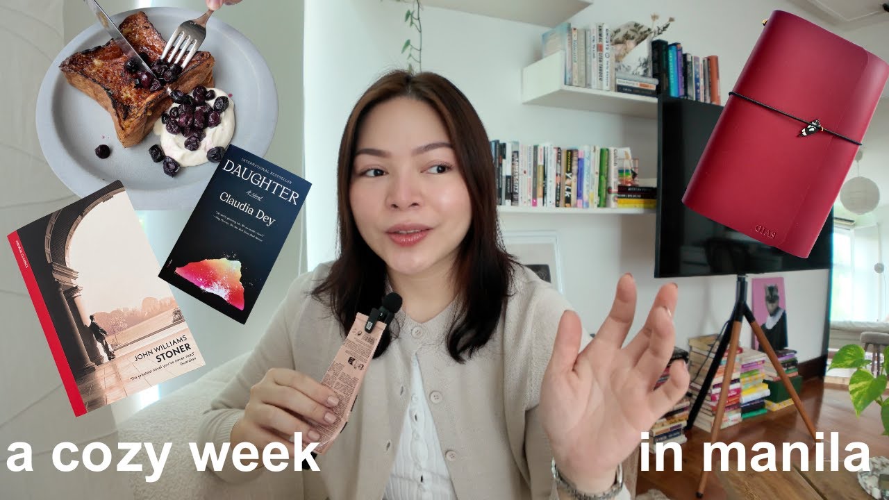 a cozy week in manila | quiet days at home, books with beautiful writing, good meals