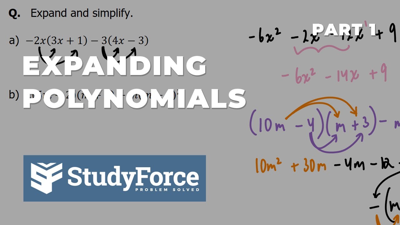📚 Expand and simplify algebraic expressions (Part 1)
