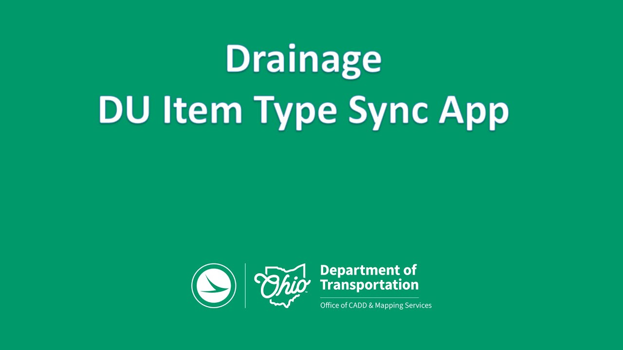 Drainage - DU Item Type Sync App
