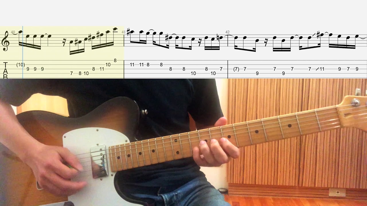 Sunset Rollercoaster - My Jinji (Solo cover with tab)