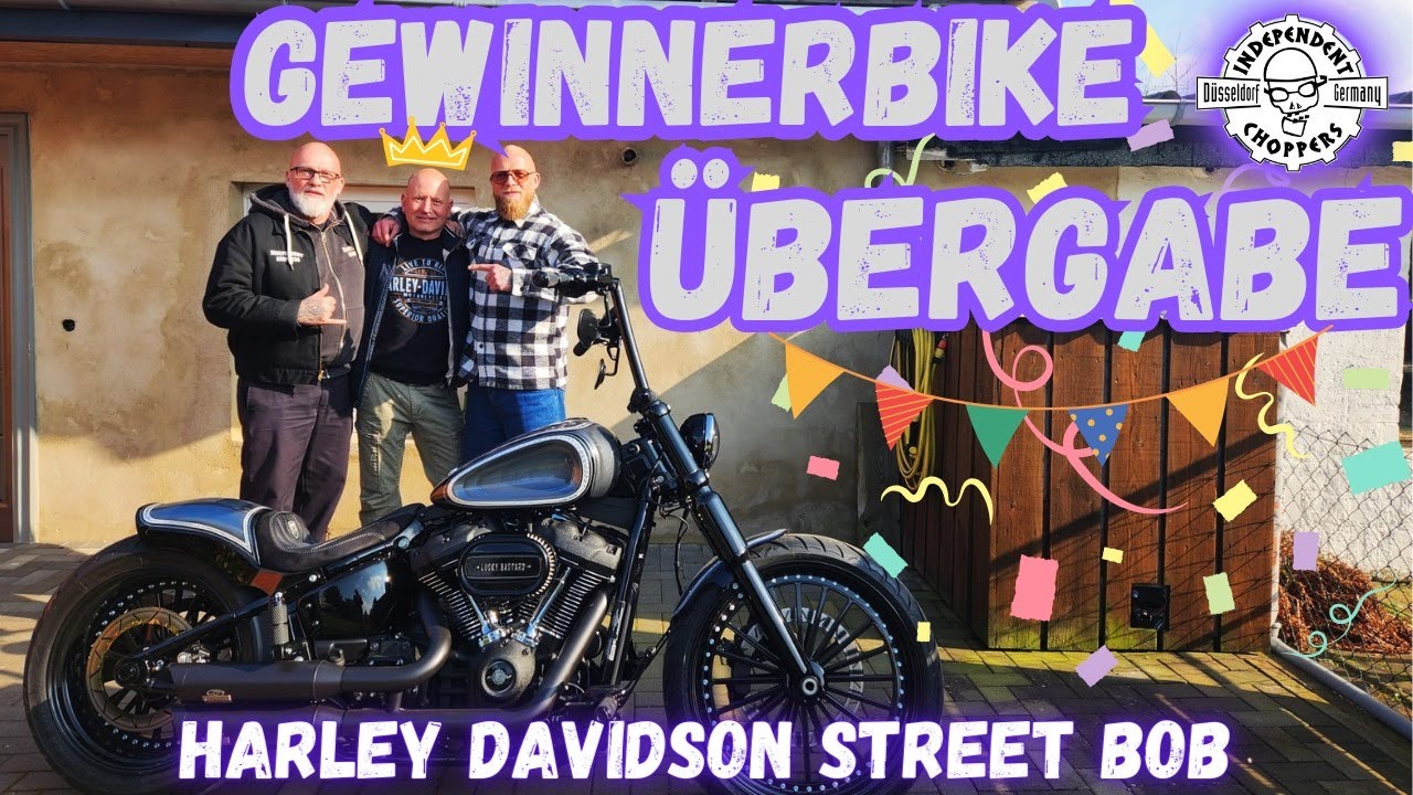 Independent Choppers - Gewinnerbike Übergabe -  Harley Davidson