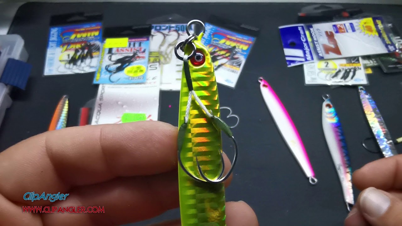 montaggio assist hook su jig metal jig e long jig - clipangler