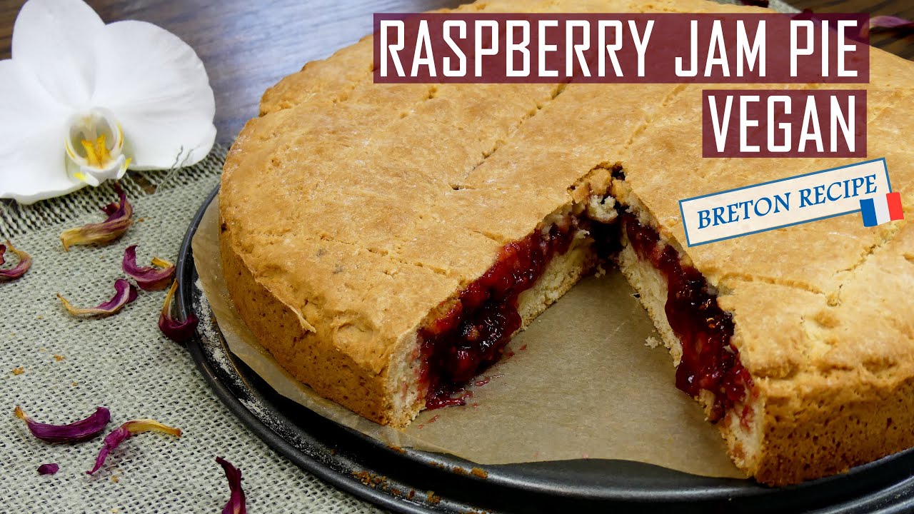 Raspberry JAM PIE || The Ultimate French Recipe || Vegan Pie Ideas