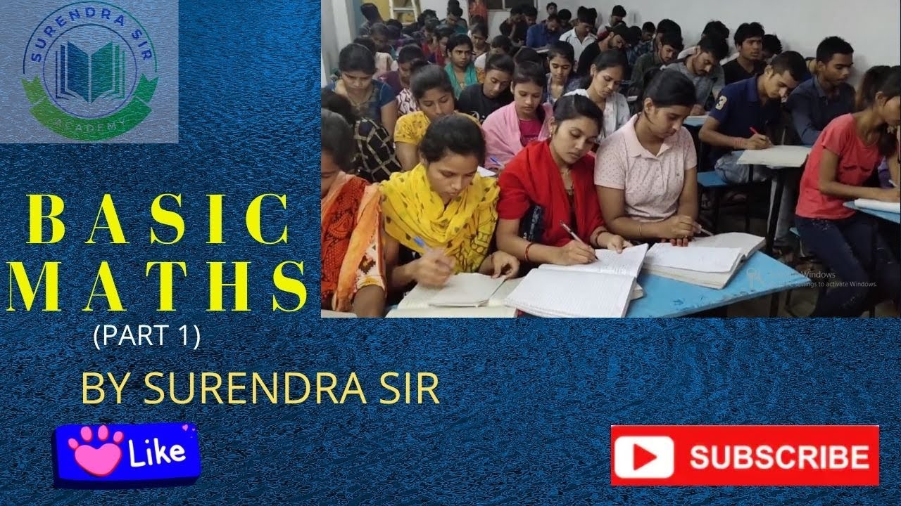BASIC MATHS SIMPLIFICATION (Short tricks method)-by Surendra sir.