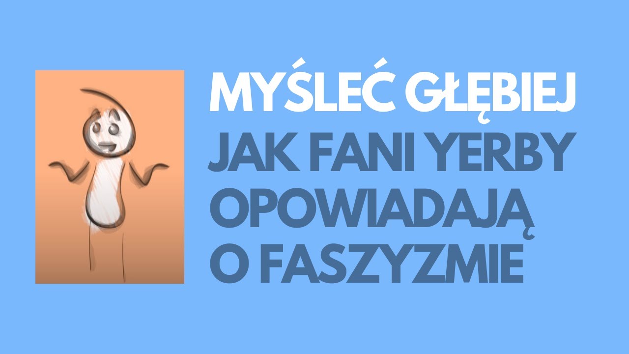Retoryka faszyzmu u @MyślećGłębiej - komentujemy i doceniamy