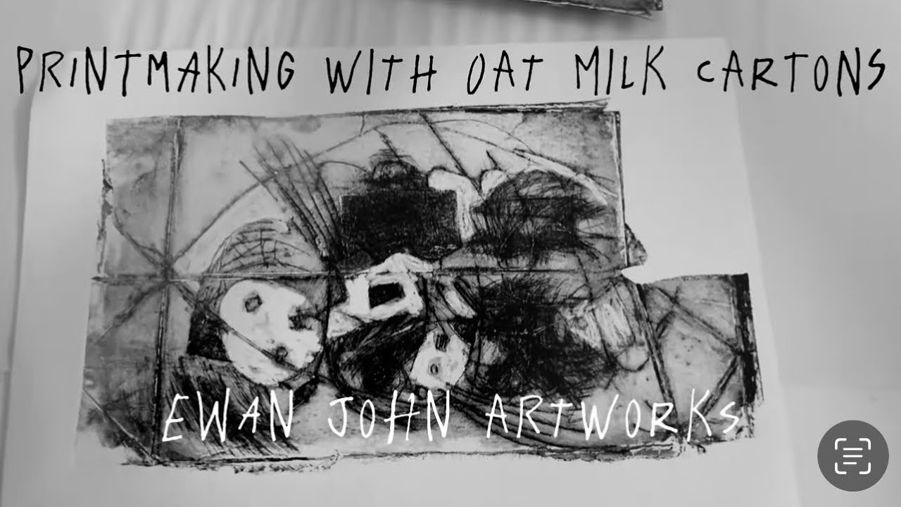 Printmaking With Tetra Pak Oat Milk Cartons