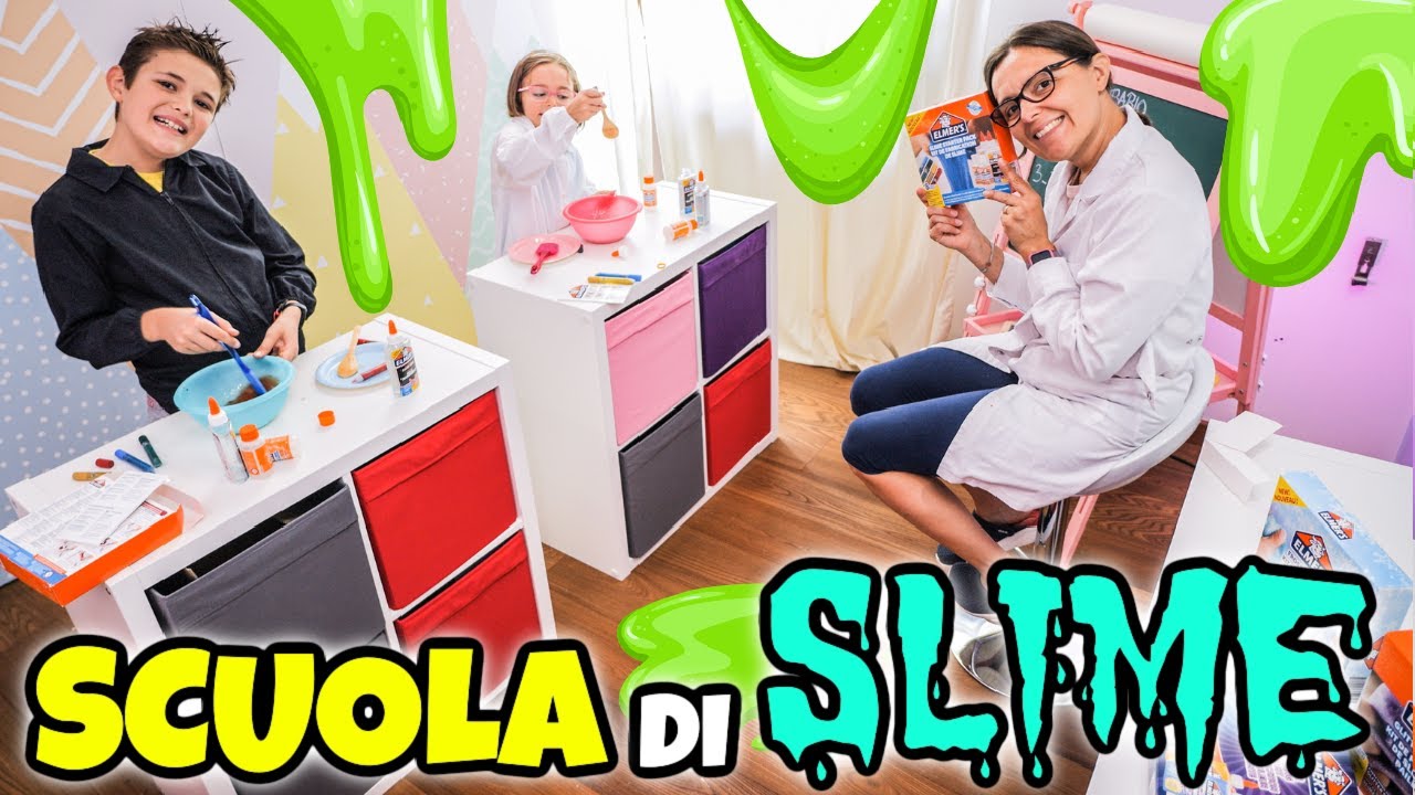 MATILDE E NICOLÒ VANNO A SCUOLA DI SLIME con la Professoressa Ale