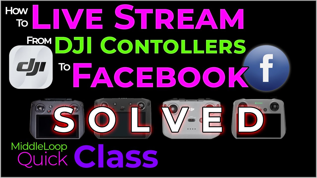 Livestream to Facebook from a DJI Drone - SOLVED!