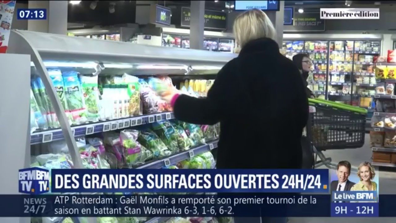 Les grandes surfaces testent l'ouverture 24H/24