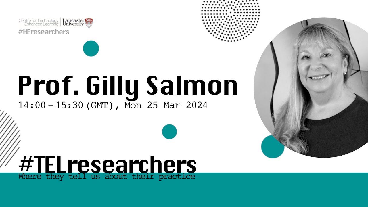 #TELresearchers & #HEresearchers with Prof. Gilly Salmon
