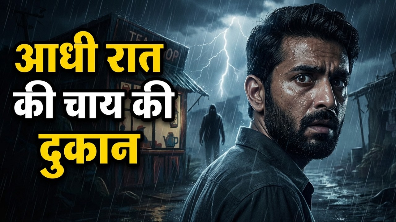 Aadhi Raat Chai Dukan | Paise Aur Pishach | Horror Animation Stories Hindi