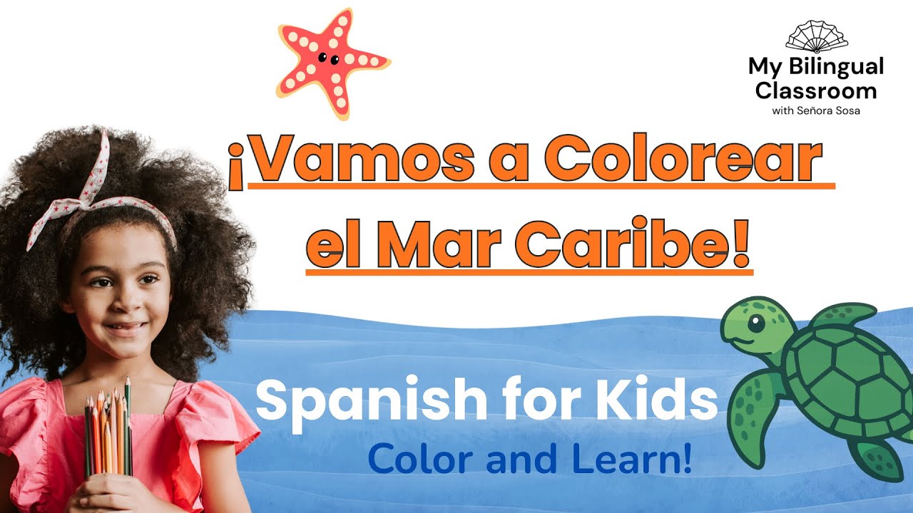 Caribbean Map Coloring | Spanish-Speaking Countries (K–4)