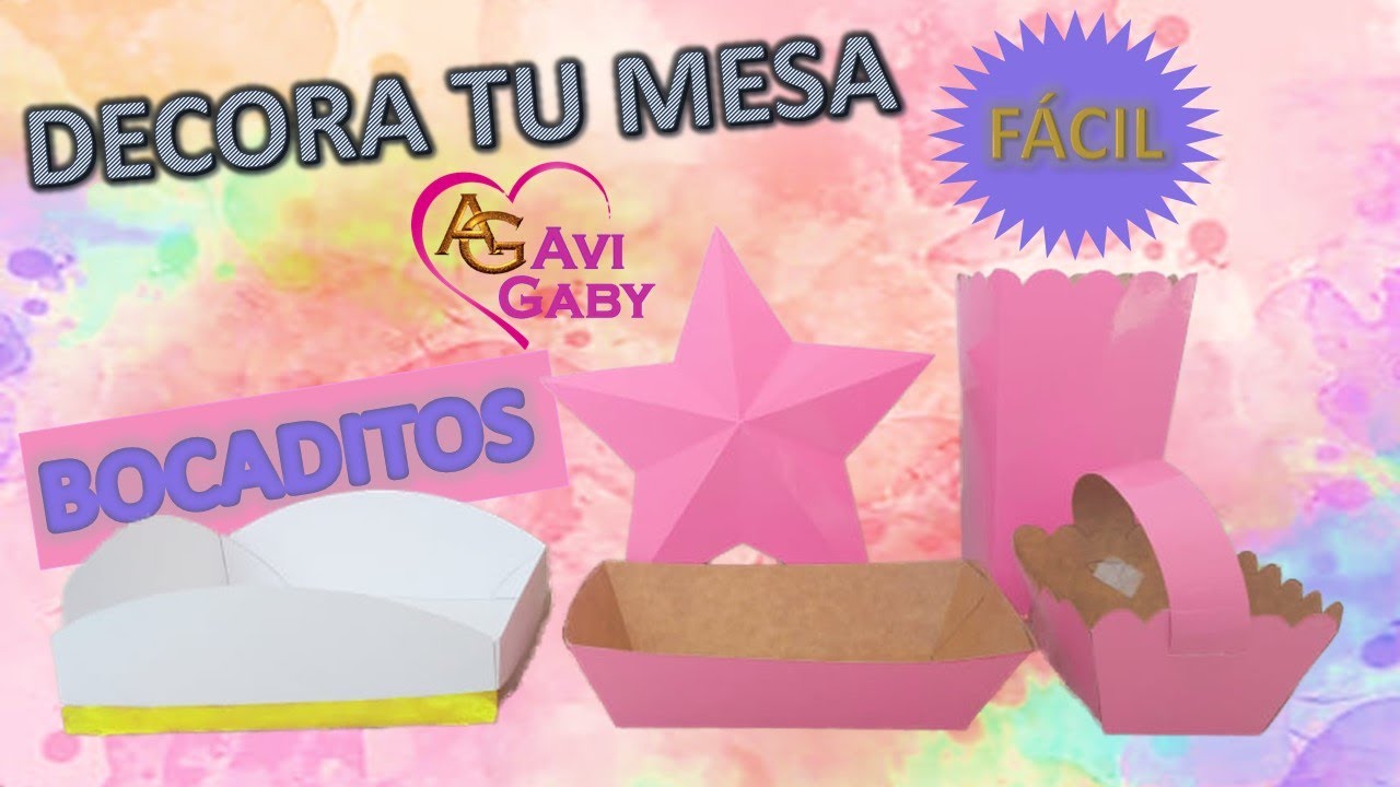 Cómo hacer BANDEJAS para bocaditos / 6 IDEAS para eventos FÁCIL y ECONÓMICO