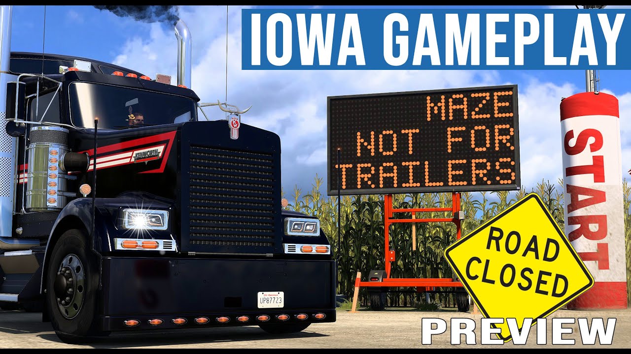 ATS Iowa DLC Preview ᐅ IOWA Gameplay 🔴 LIVE [492] AMERICAN TRUCK SIMULATOR