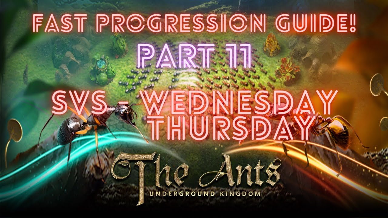 Fast Progression Guide - Part 11 SVS - Evo + Special Ants | Ants - The Underground Kingdom