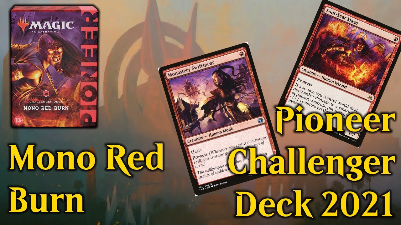 Обзор Pioneer challenger deck! Mono red Burn 🔴! Поджигаем оппонента без лурруса!