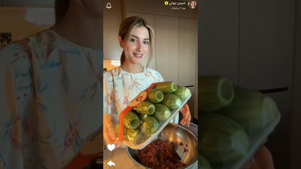 شيرين بيوتي بتعمل محشي لاول مرة 😍🍴💛 | سنابات