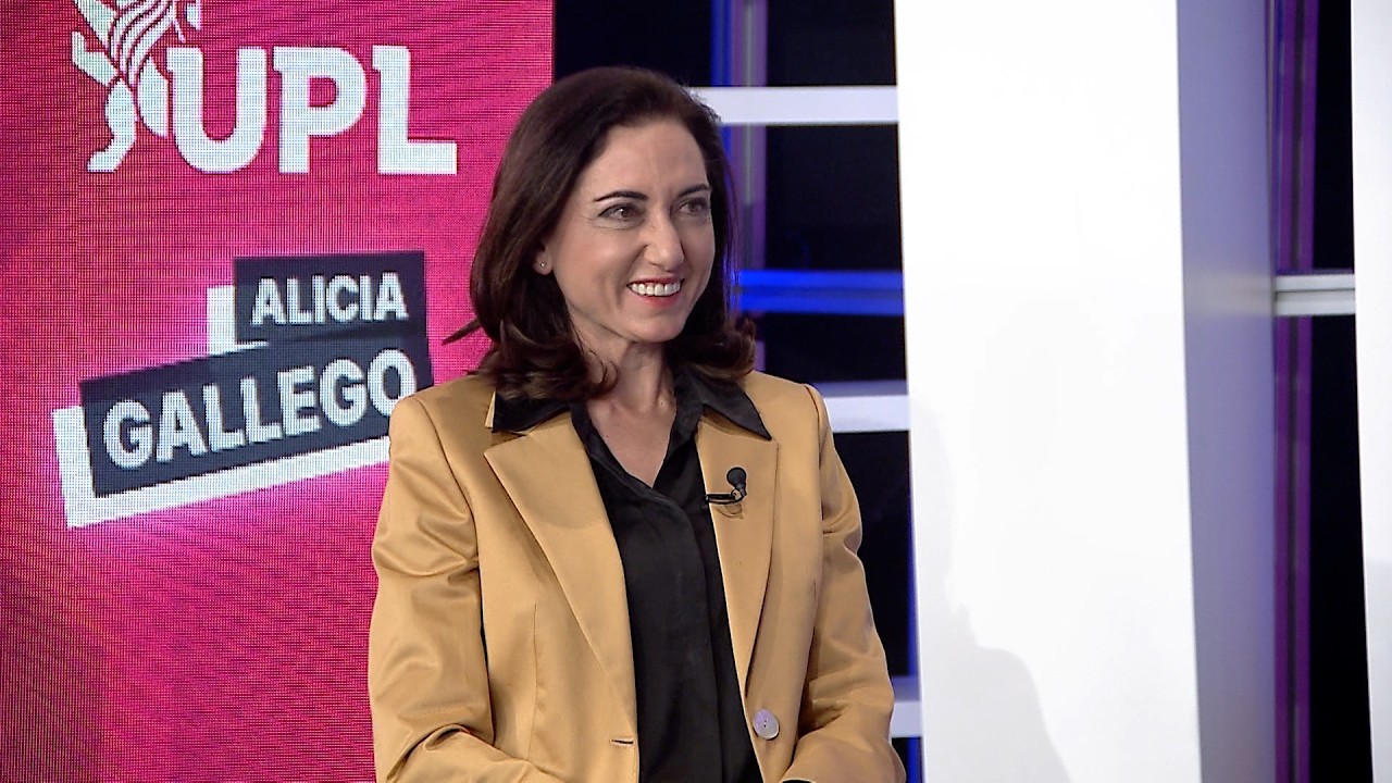 Alicia Gallego, candidata del partido Unión del Pueblo Leonés (UPL)