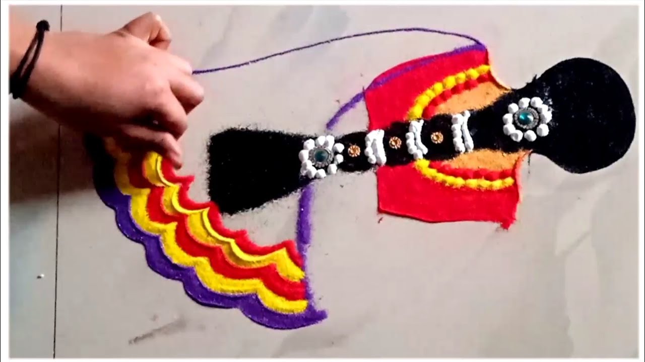 Diwali for girl rangoli designs | Dhanteras Rangoli | diwali festival rangoli | tulsi vivah rangoli 