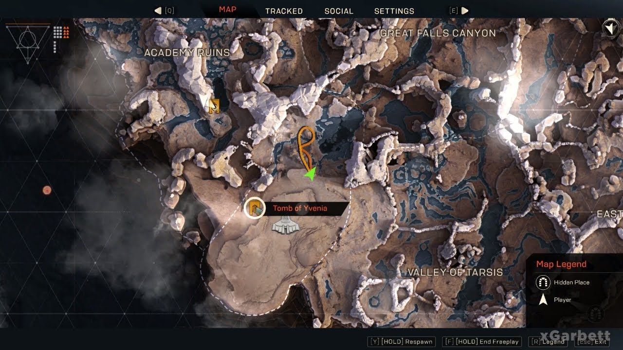 Anthem - Where to find Tomb of Yvenia