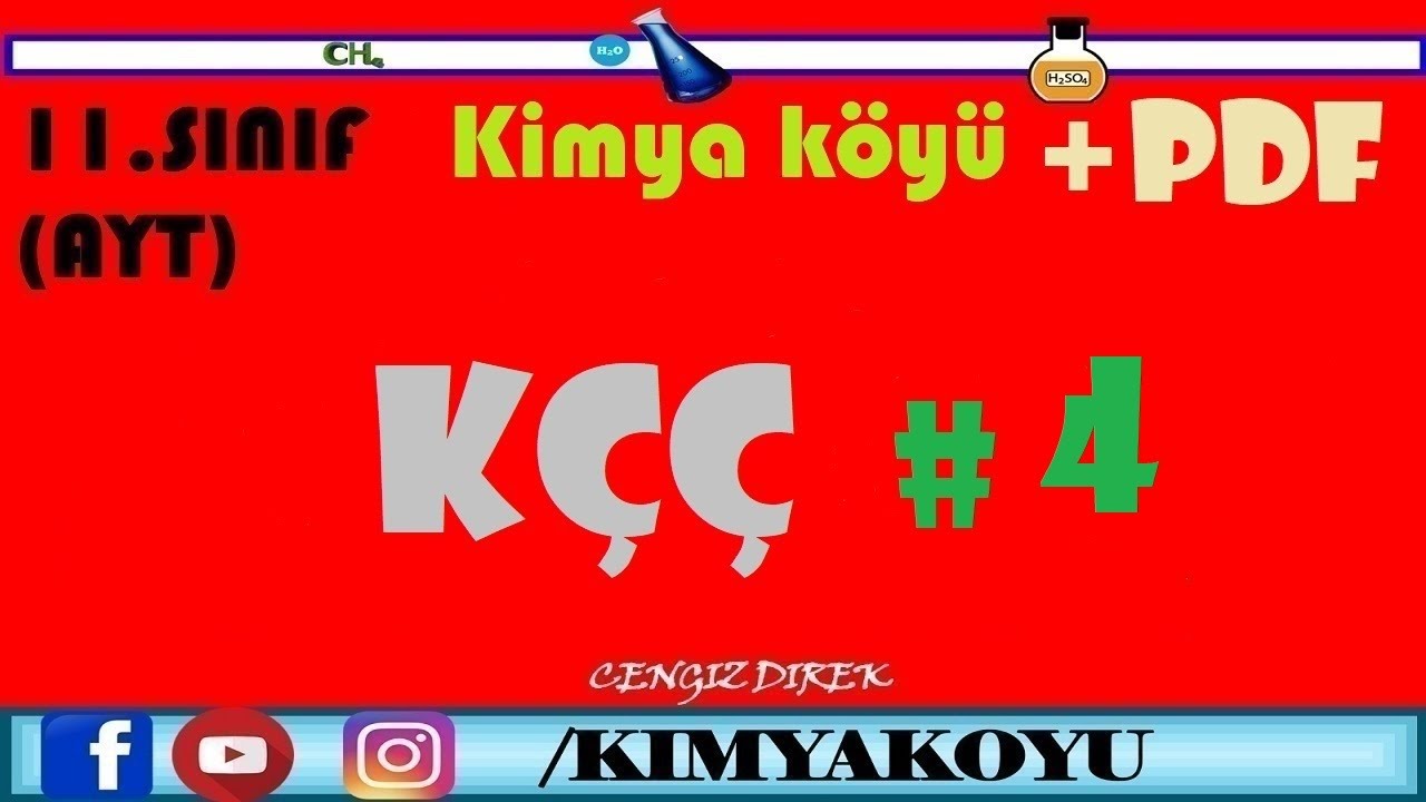 KÇÇ -4 (ORTAK İYON İLE İLGİLİ PROBLEMLER) | AYT 8.ÜNİTE