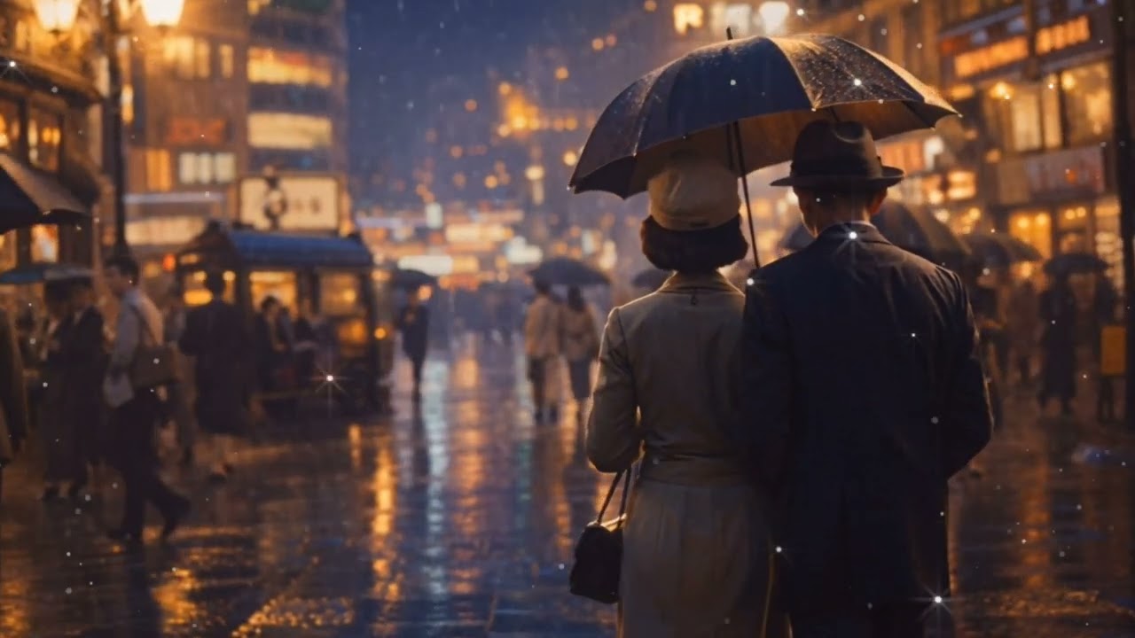 雨の銀座【創作イメージ】1950年代　Ginza bajo la lluvia [Imagen creativa] Años 50　2026年2月16日