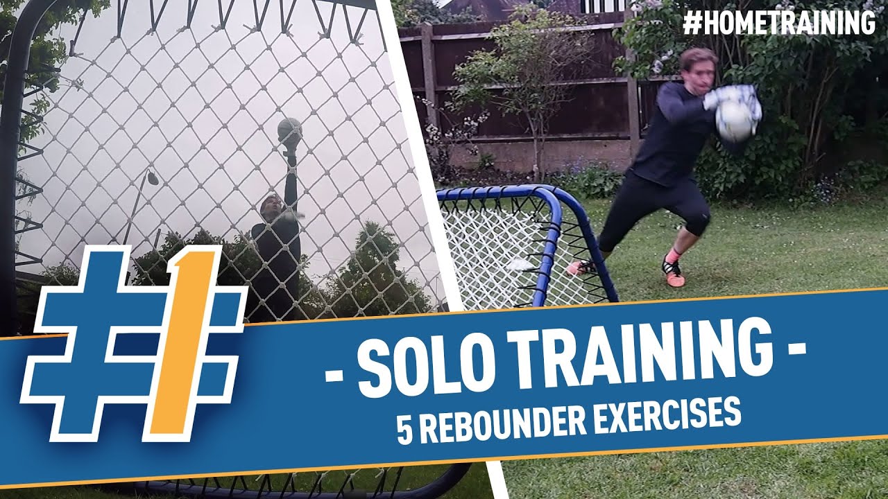 Goalkeeper Solo Training [#4] - 5 exercises you can do on your own at home with a rebounder!
