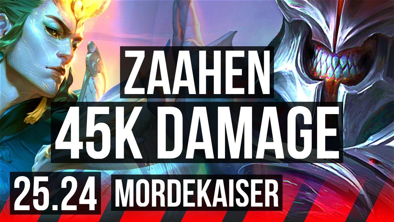ZAAHEN vs MORDEKAISER (TOP) | 45K damage | KR Master | 25.24