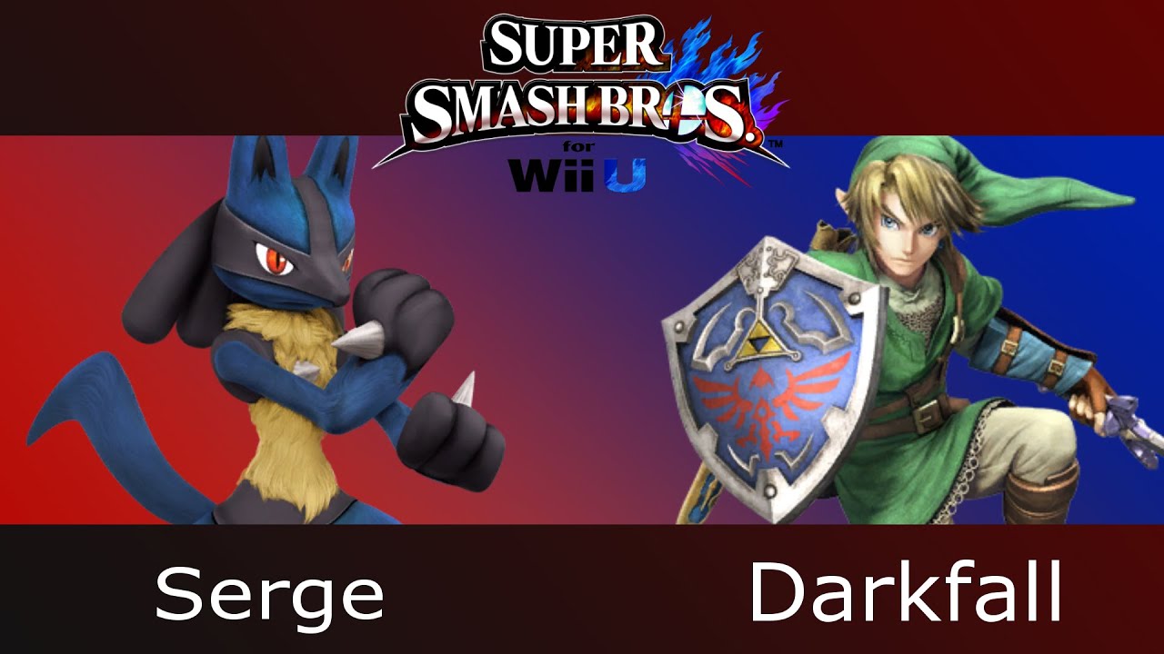 Super Smash Bros. for Wii U Greatest Hit - SF5 Smash 4 - Serge (Lucario) Vs. Darkfall (Link) SSB4