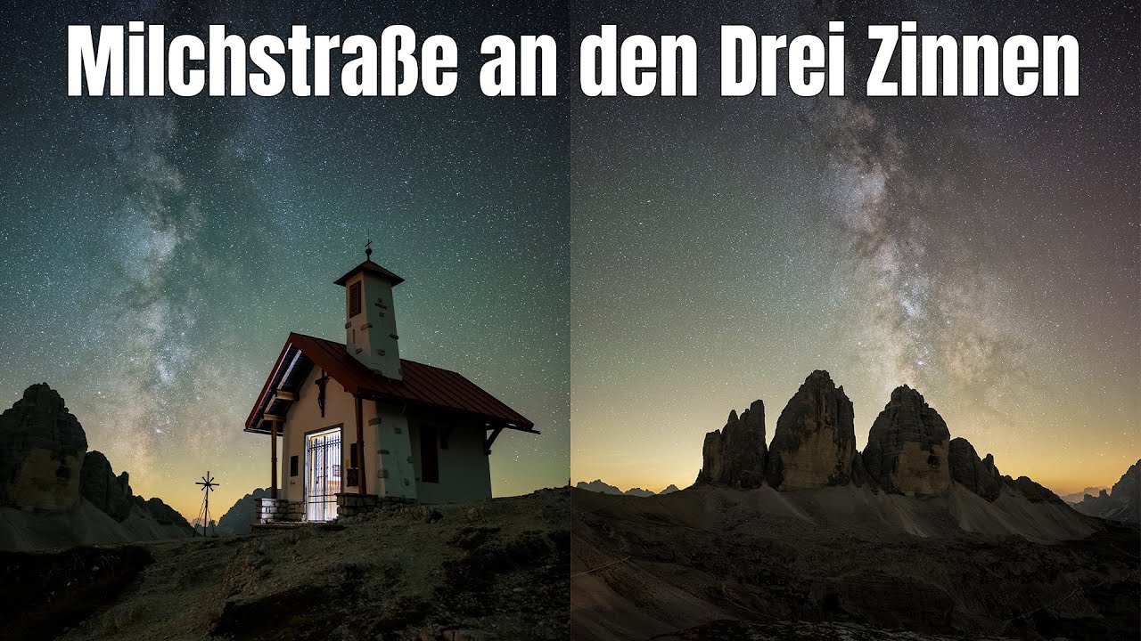 Milchstraße fotografieren an den Drei Zinnen in den Dolomiten 🌌 - Endlich klappt es 😍
