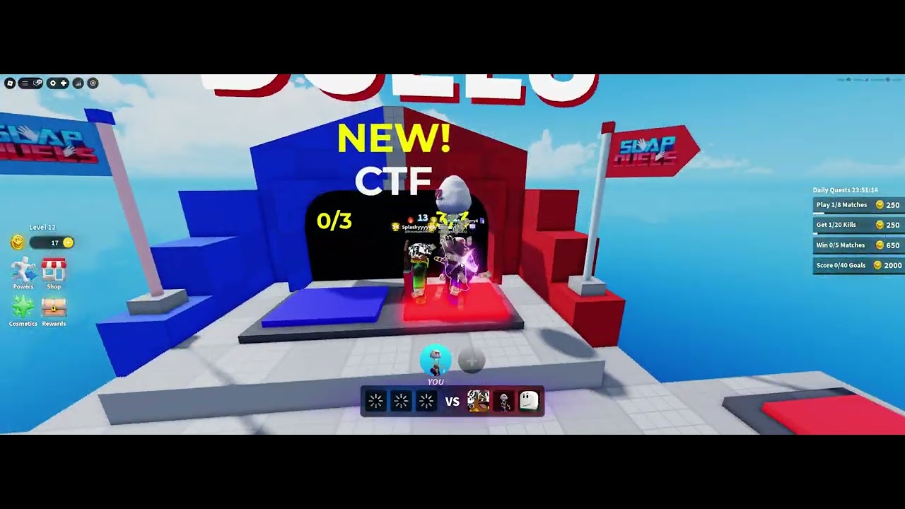 slap duels updated! NEW CAPTURE THE FLAG GAME MODE