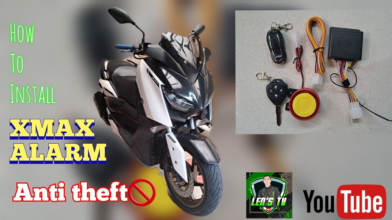 HOW TO INSTALL ALARM IN XMAX 300cc  ||  XMAX300 ANTI THEFT [ FULL STEP BY STEP TUTORIAL ]