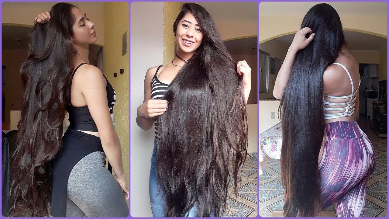 9 Minutes of Reeh David - Wonderful, Long Silky Hair Play