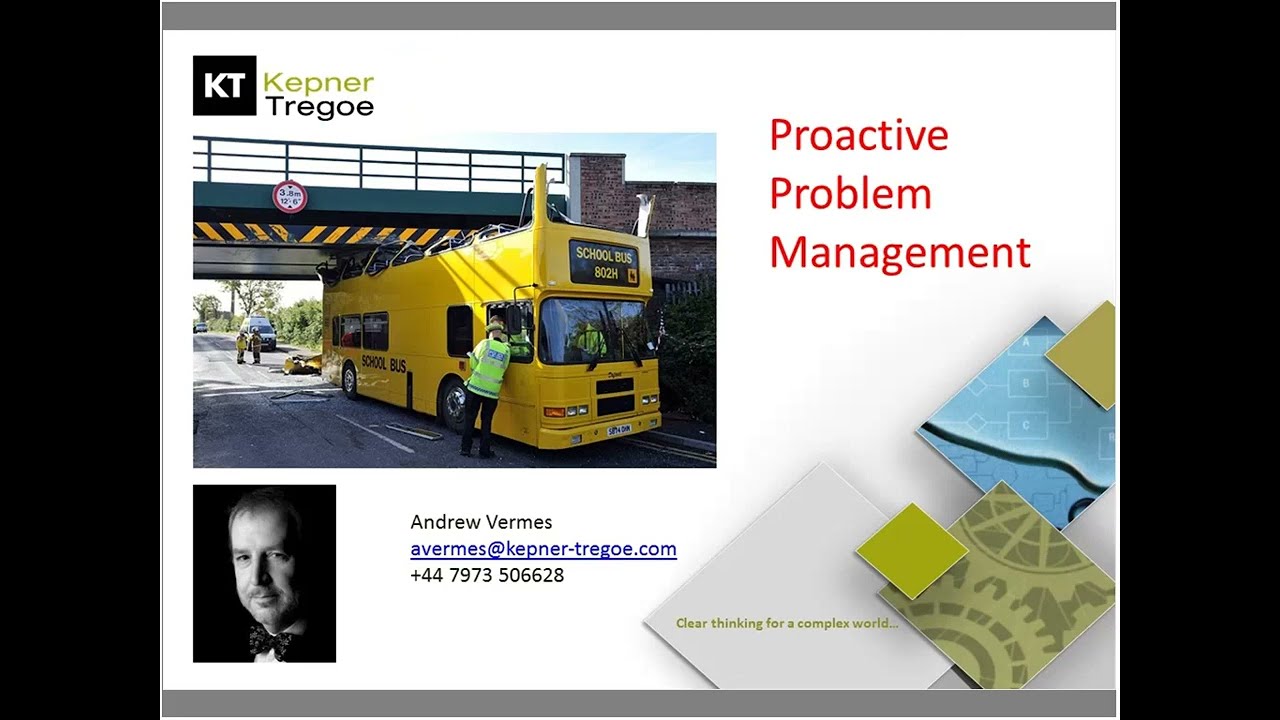 Kepner-Tregoe for Proactive Problem Management