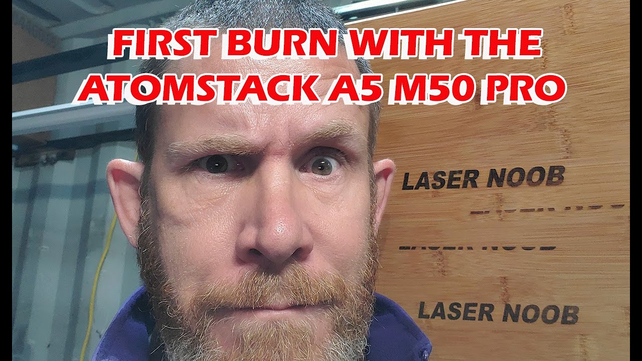 First Test Run Of The Atomstack A5 M50 Pro with LightBurn