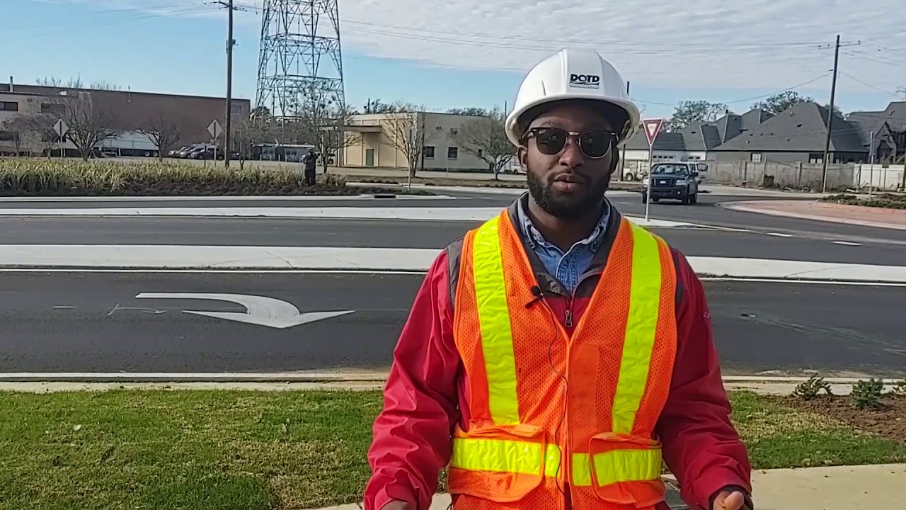 Onsite DOTD at the Government St. Roundabout in Baton Rouge, LA.