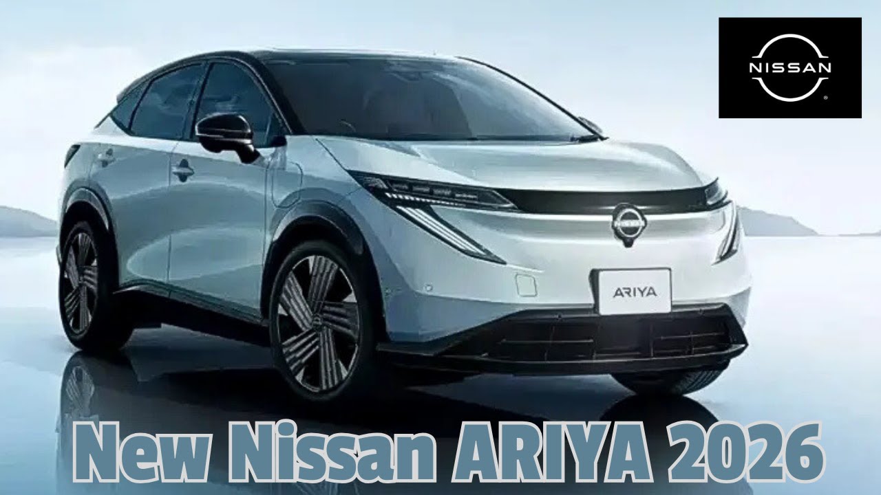 Опубликованы изображения Nissan ARIYA 2026 года; оптимизирован дизайн передней части и улучшена и...