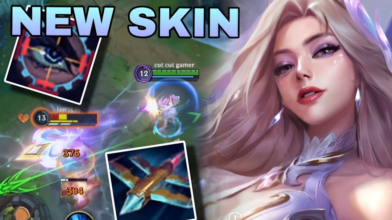Wild Rift:ADC CRYSTAL ROSE CAITlYN FULL GAMEPLAY (ITEMS/RUNES)