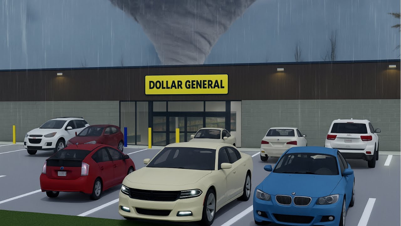 *NEW* Central Kansas Dollar Store OPENING *TORNADO STORM* Roblox Roleplay