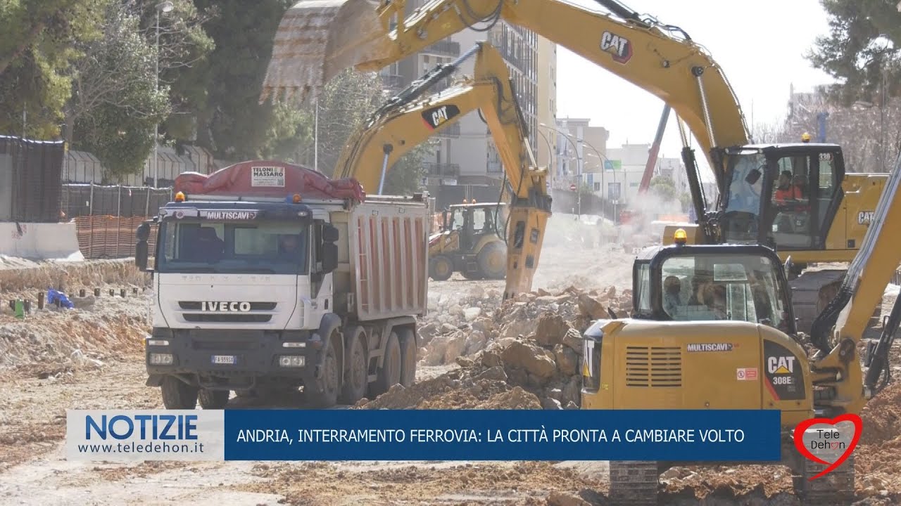 Andria, interramento ferrovia: la città pronta a cambiare volto