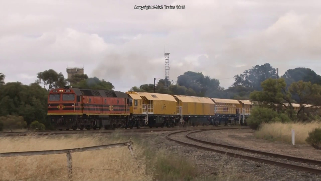 New ARTC Rail Grinder & GL's on the AK Cars: Rare ARTC South line services