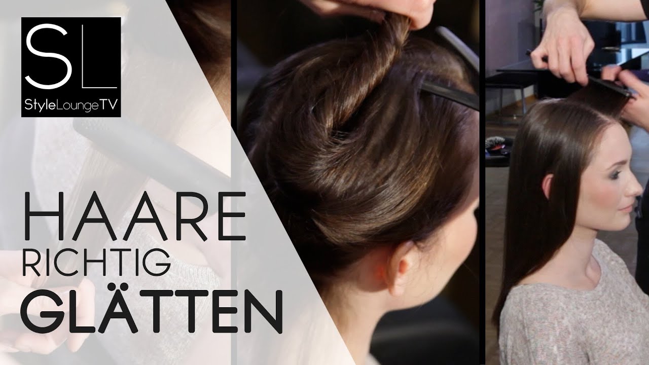 How to: Haare richtig glätten mit Glätteisen