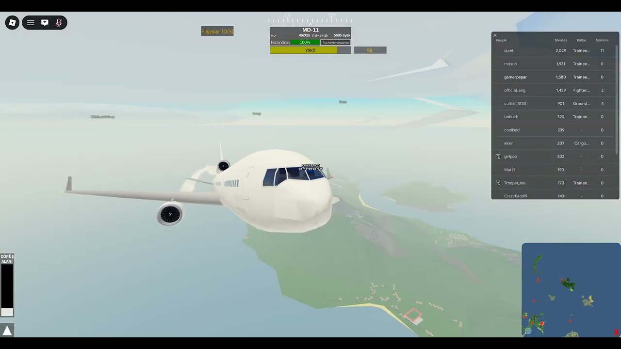 Takeoff The Perth İnternational Airport Landing İn İzolirani Airport With MD-11