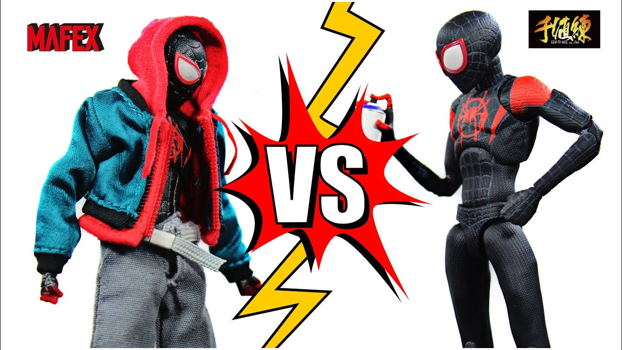 Человек-паук: Через вселенные Майлза Моралеса — кто лучше? Sentinal или Medicom Toy (MAFEX)