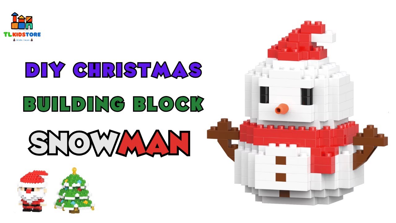 Detailed Instructions | DIY Christmas Building Block Set - SNOWMAN (W1405, W1507-05)