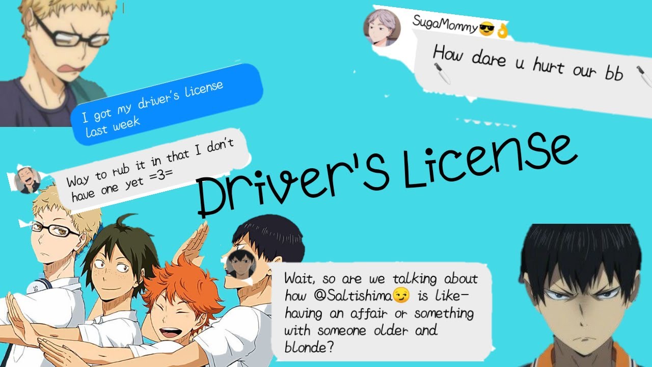 Driver's License | Hinata and Yamaguchi Lyric Prank Karasuno | Text Story