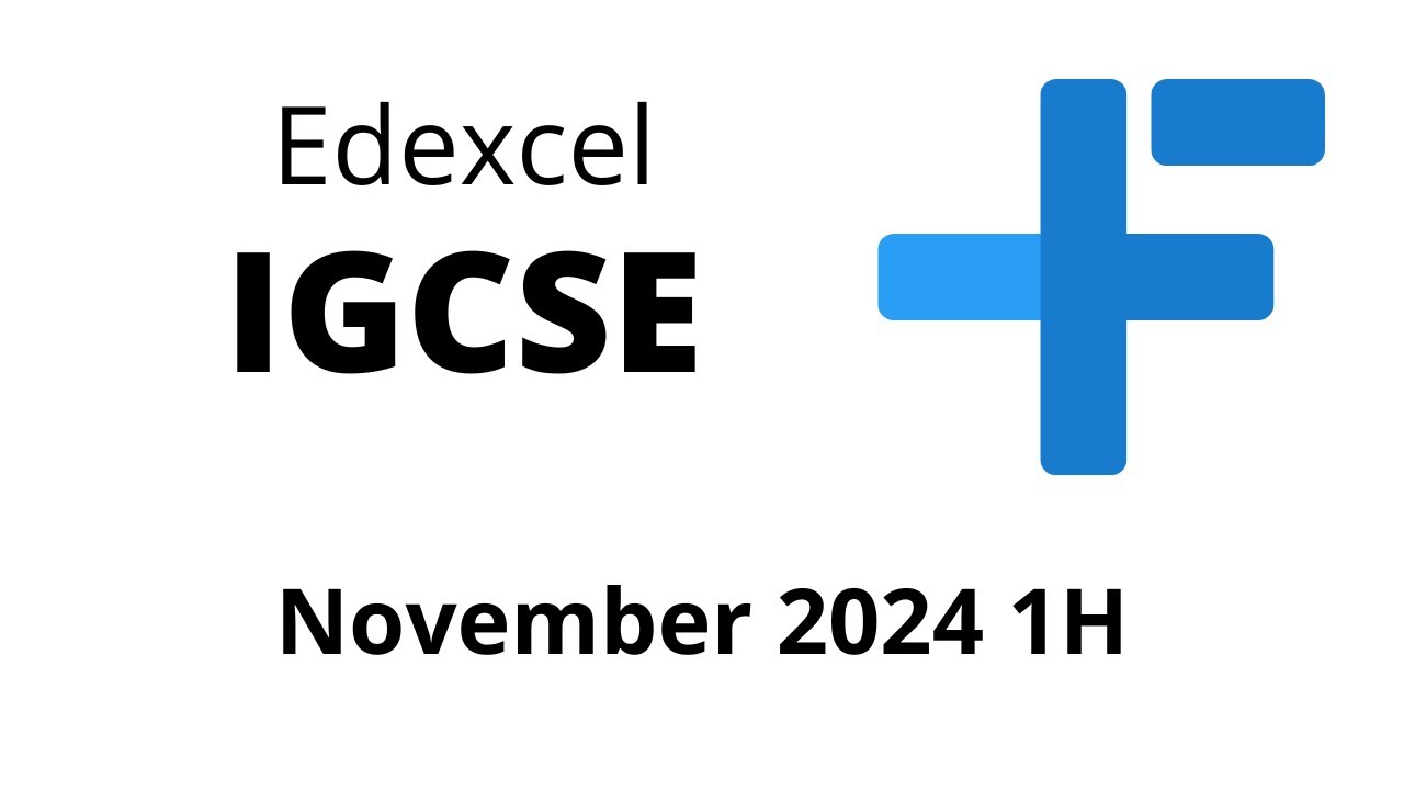 IGCSE Maths Edexcel November 2024 Paper 1H